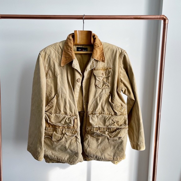 Vintage Other - Redhead Bone Dry Men's Vintage Hunting Jacket 50s Cotton Camel Tan Streetwear